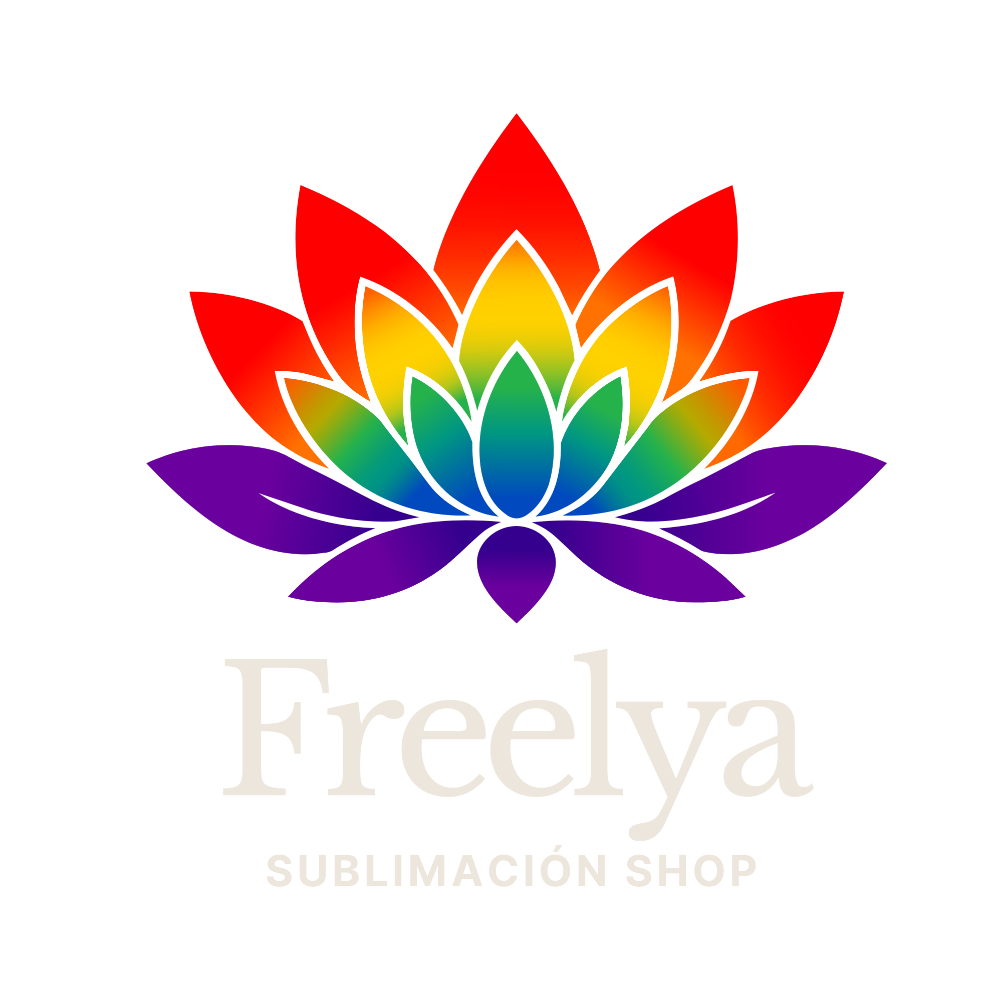 Logotipo Freelya Sublimación Shop rediseñado y vectorizado